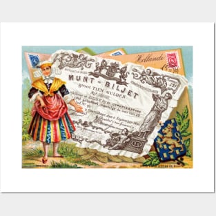 19th C. Dutch Commerce and Culture Posters and Art